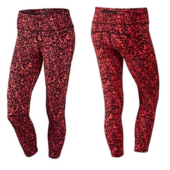 red nike animal print